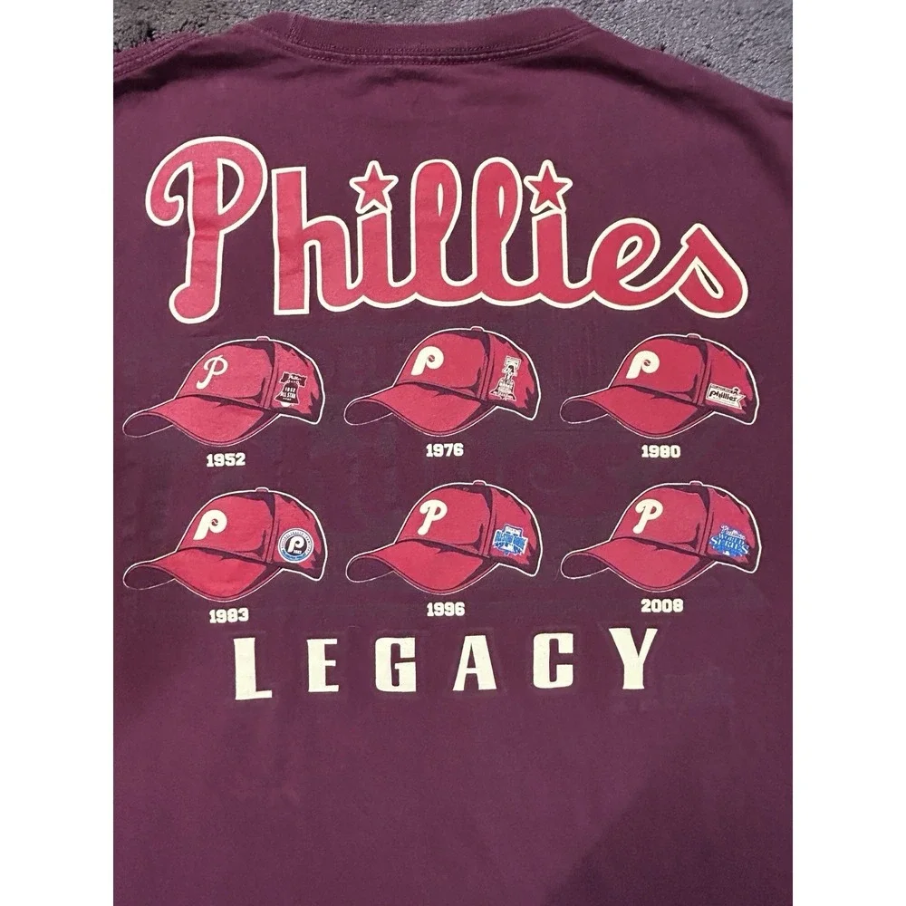 Philadelphia Phillies Tee Double Sided PhillieLEGACY Graphic Vibrant Majestic XL
